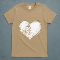 Cute Butterfly Monarchs Lovers Women Cutens Leopard T-Shirt thumb 5