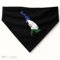 Cascadia Bioregion Map Flag Independence Distressed USA-Made Doggie Bandana thumb 0