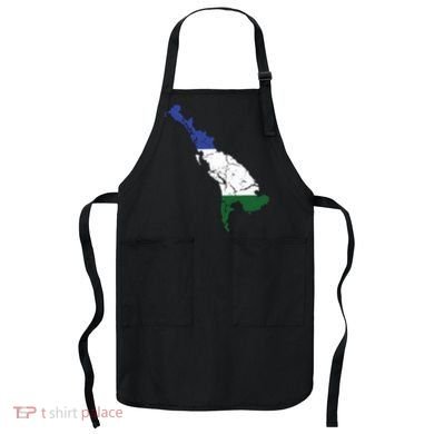 Cascadia Bioregion Map Flag Independence Distressed Apron
