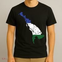 Cascadia Bioregion Map Flag Independence Distressed T-Shirt thumb 3