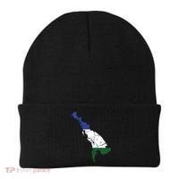 Cascadia Bioregion Map Flag Independence Distressed Beanie thumb 0