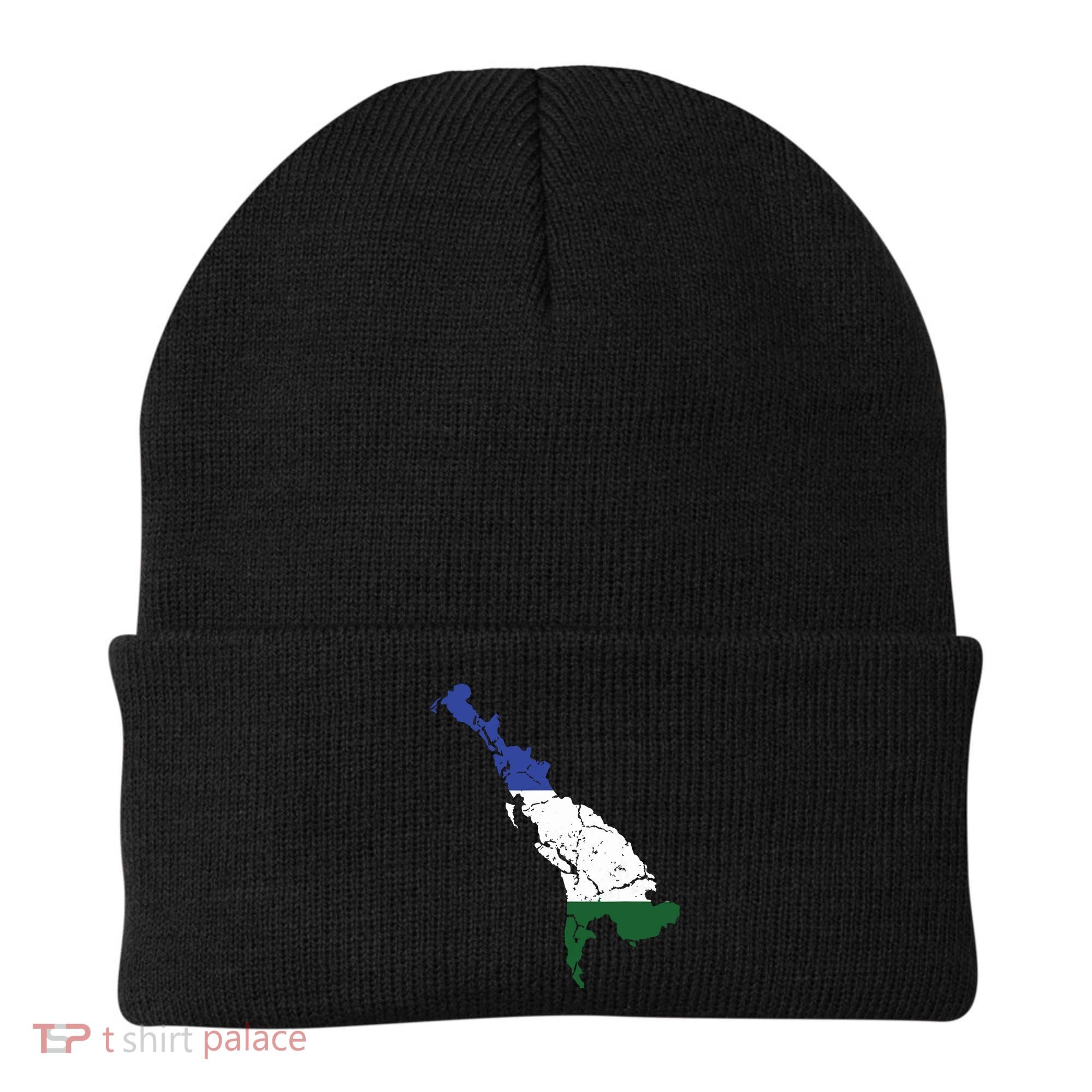Cascadia Bioregion Map Flag Independence Distressed Beanie