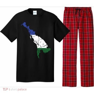 Cascadia Bioregion Map Flag Independence Distressed Pajama Set