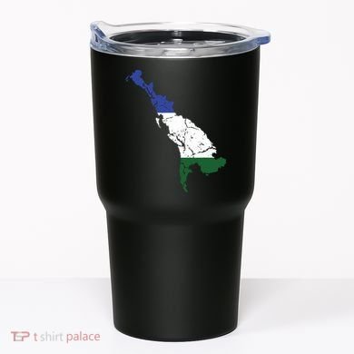Cascadia Bioregion Map Flag Independence Distressed Tumbler