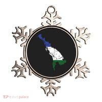 Cascadia Bioregion Map Flag Independence Distressed Ornament thumb 0