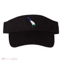 Cascadia Bioregion Map Flag Independence Distressed Visor thumb 0