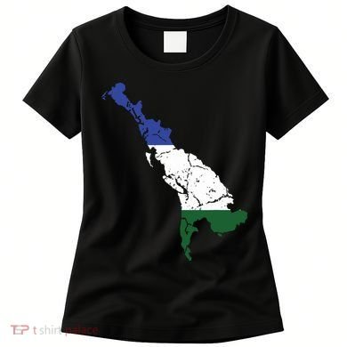 Cascadia Bioregion Map Flag Independence Distressed Women's T-Shirt