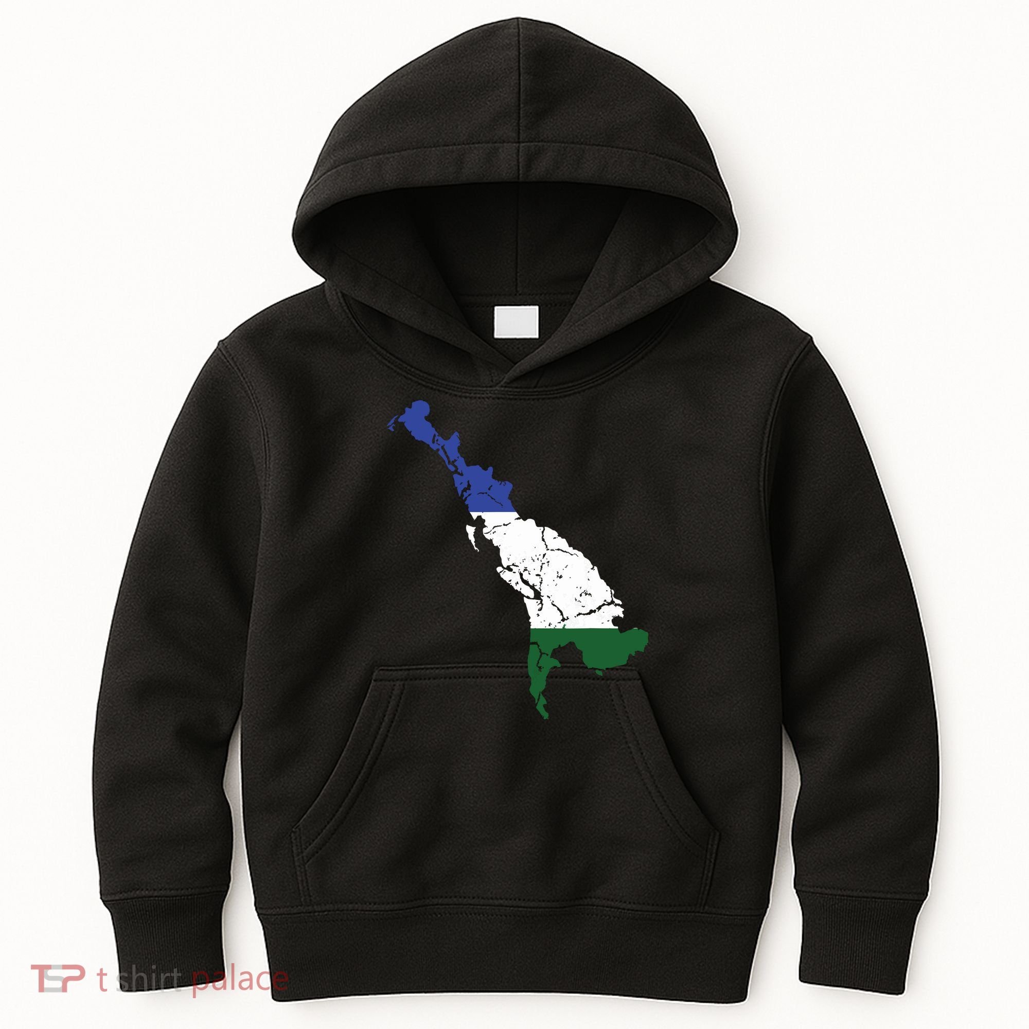 Cascadia Bioregion Map Flag Independence Distressed Kids Hoodie