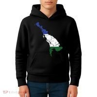 Cascadia Bioregion Map Flag Independence Distressed Kids Hoodie thumb 4