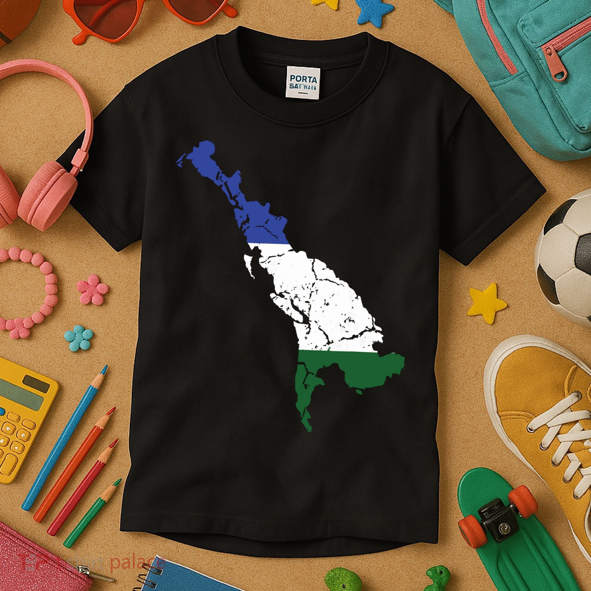Cascadia Bioregion Map Flag Independence Distressed Kids T-Shirt