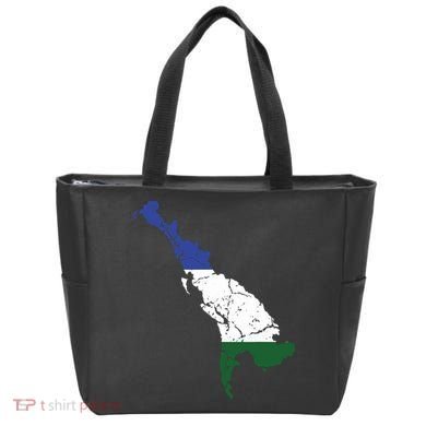 Cascadia Bioregion Map Flag Independence Distressed Tote Bag