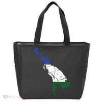 Cascadia Bioregion Map Flag Independence Distressed Tote Bag thumb 0