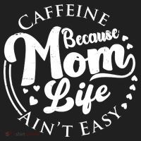 Caffeine Because Mom Life Ain't Easy Beanie thumb 2