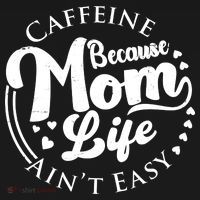 Caffeine Because Mom Life Ain't Easy Women's Tri-Blend 3/4-Sleeve Raglan Shirt thumb 4