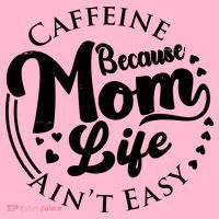 Caffeine Because Mom Life Ain't Easy Mousepad thumb 1