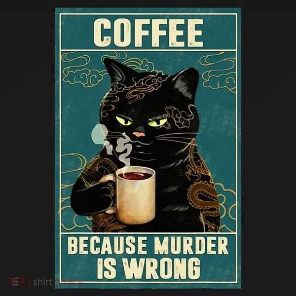Coffee Because Murder Is Wrong Doggie Tank