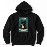 Coffee Because Murder Is Wrong Hoodie thumb 0