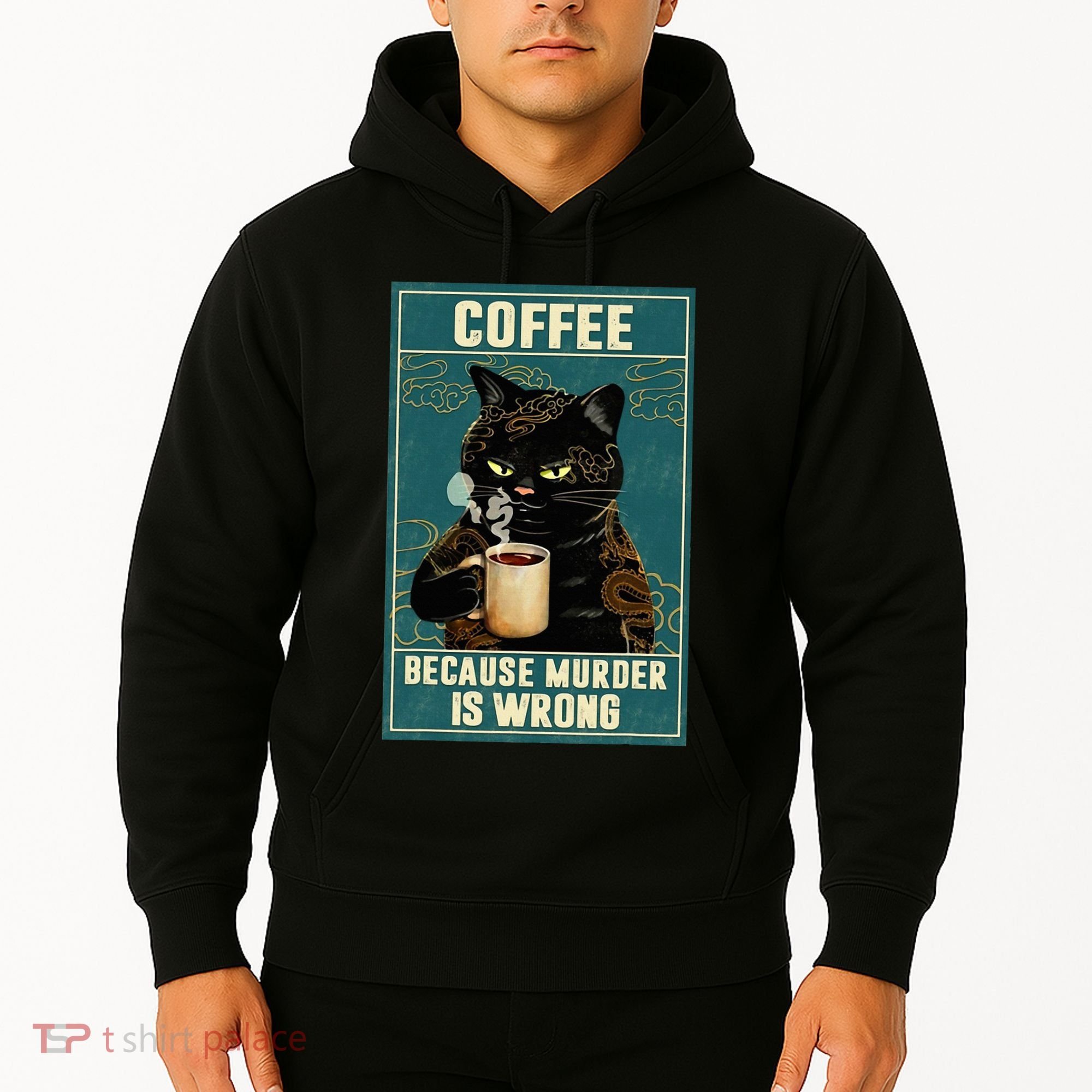 Coffee Because Murder Is Wrong Hoodie