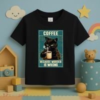 Coffee Because Murder Is Wrong Toddler T-Shirt thumb 3