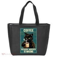 Coffee Because Murder Is Wrong Tote Bag thumb 0