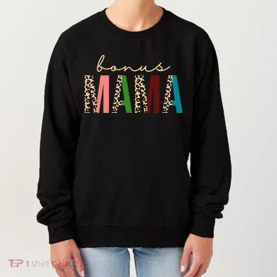 Cute Bonus Mama Leopard Pattern Women's Sweatshirt