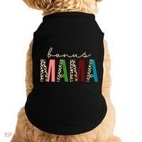 Cute Bonus Mama Leopard Pattern Doggie Tank thumb 0
