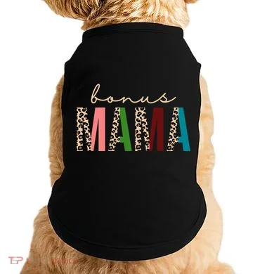 Cute Bonus Mama Leopard Pattern Doggie Tank