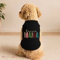 Cute Bonus Mama Leopard Pattern Doggie Tank thumb 2