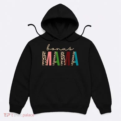 Cute Bonus Mama Leopard Pattern Hoodie
