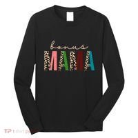 Cute Bonus Mama Leopard Pattern Long Sleeve Shirt thumb 0