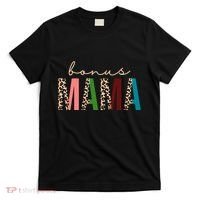 Cute Bonus Mama Leopard Pattern T-Shirt thumb 0