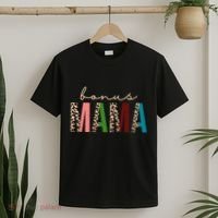 Cute Bonus Mama Leopard Pattern T-Shirt thumb 2