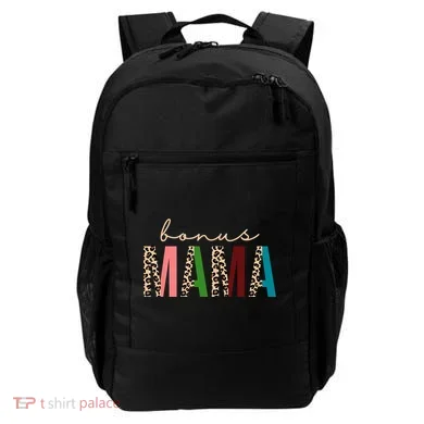 Cute Bonus Mama Leopard Pattern Backpack