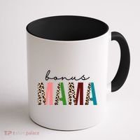 Cute Bonus Mama Leopard Pattern Coffee Mug thumb 1