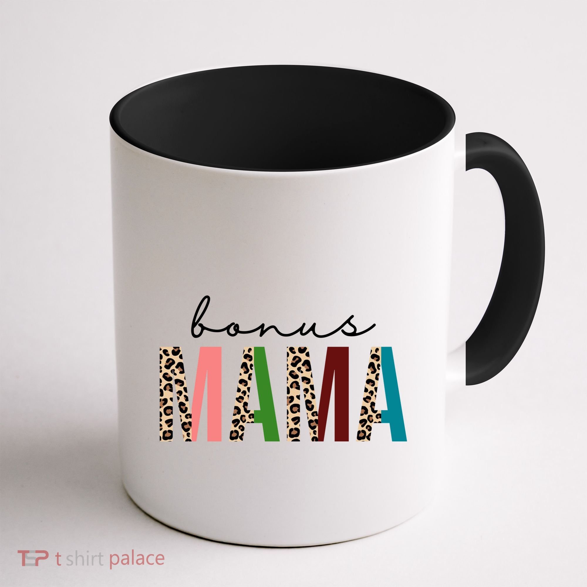 Cute Bonus Mama Leopard Pattern Coffee Mug