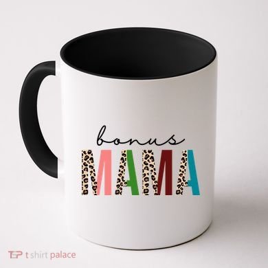 Cute Bonus Mama Leopard Pattern Coffee Mug