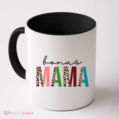 Cute Bonus Mama Leopard Pattern Coffee Mug