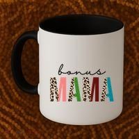 Cute Bonus Mama Leopard Pattern Coffee Mug thumb 2