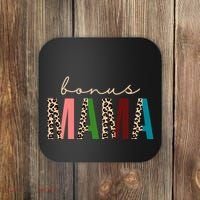 Cute Bonus Mama Leopard Pattern Coaster thumb 0