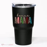 Cute Bonus Mama Leopard Pattern Tumbler thumb 0