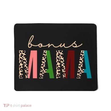 Cute Bonus Mama Leopard Pattern Mousepad