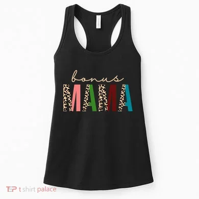 Cute Bonus Mama Leopard Pattern Women's Tank Top