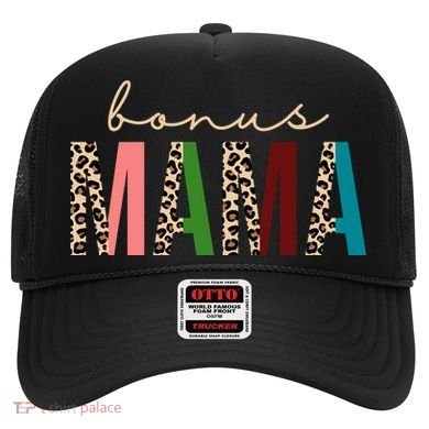 Cute Bonus Mama Leopard Pattern Hat