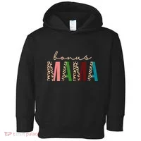 Cute Bonus Mama Leopard Pattern Toddler Hoodie thumb 0