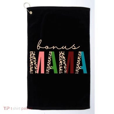 Cute Bonus Mama Leopard Pattern Golf Towel