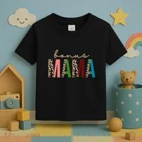 Cute Bonus Mama Leopard Pattern Toddler T-Shirt thumb 3