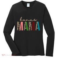Cute Bonus Mama Leopard Pattern Women's Long Sleeve Shirt thumb 0