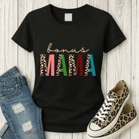 Cute Bonus Mama Leopard Pattern Women's T-Shirt thumb 3