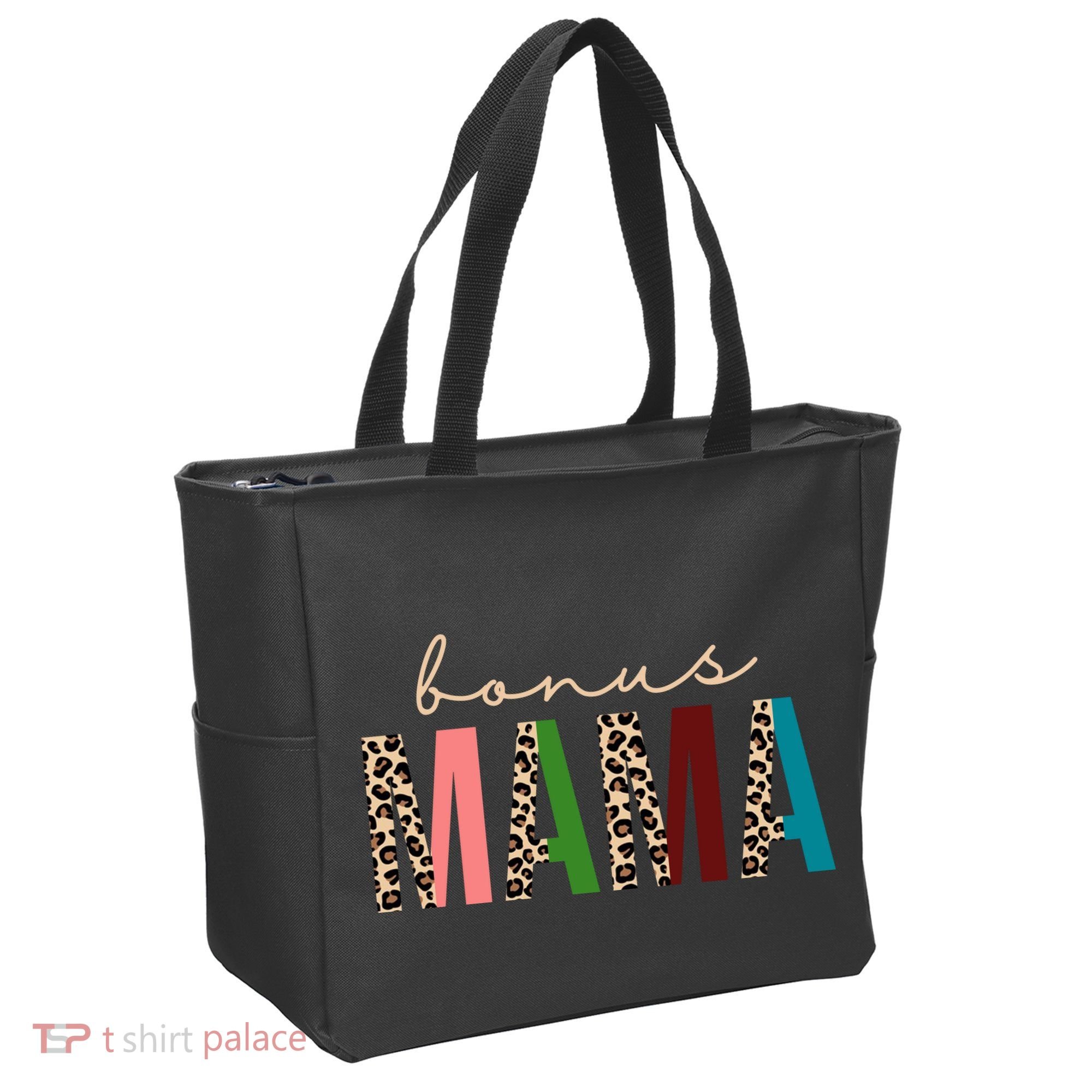 Cute Bonus Mama Leopard Pattern Tote Bag