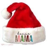 Cute Bonus Mama Leopard Pattern Santa Hat thumb 0